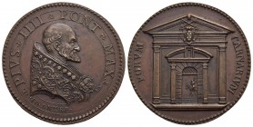 PAPALI - Pio IV (1559-1566) - Medaglia - Mercato della carne di Bologna - Busto a d. con piviale - R/ Prospetto anteriore del nuovo ingresso al mercat...