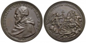 PAPALI - Gregorio XIII (1572-1585) - Medaglia - 1572 A. I - Strage degli Ugonotti - Busto del Pontefice a s. - R/ Scena della strage degli Ugonotti Op...