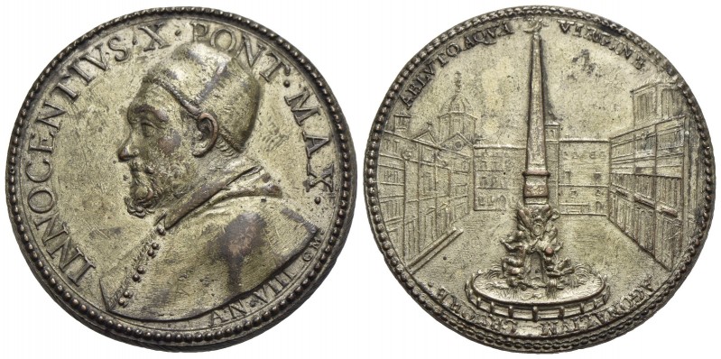 PAPALI - Innocenzo X (1644-1655) - Medaglia - A. VIII - Busto a s. con camauro e...