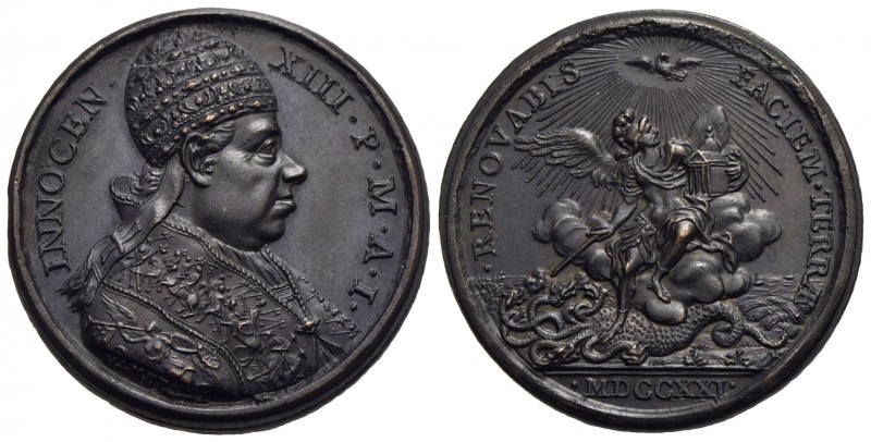 PAPALI - Innocenzo XIII (1721-1724) - Medaglia - 1721 - A.I - Busto a d. con tri...