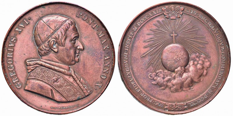 PAPALI - Gregorio XVI (1831-1846) - Medaglia - 1840 A. X - Istituzione della sed...