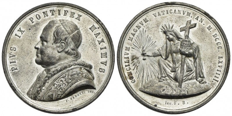 PAPALI - Pio IX (1846-1866) - Medaglia - 1869 - Concilio Ecumenico Vaticano - Bu...