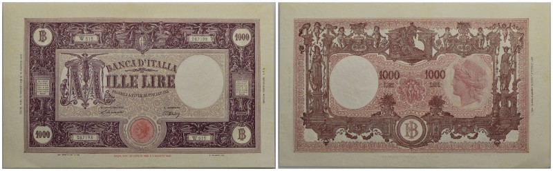 BANCA d'ITALIA - Luogotenenza (1944-1946) - 1.000 Lire - Barbetti (testina) - 21...