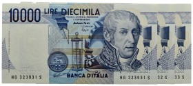 BANCA d'ITALIA - Repubblica Italiana (emissioni in lire) (1946-2001) - 10.000 Lire - Volta - 16/10/1995 - Alfa 874; Lireuro 76G Fazio/Speziali Lotto d...