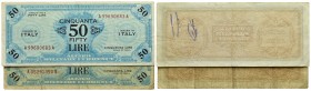 COLONIE ED OCCUPAZIONI DI TERRITORI ITALIANI - Allied Military Currency - AM Lire (1943-1945) - 50 Lire - 1943-45 Italiano Inglese - Gav. 263 Seria A-...