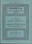 GLENDINING & Co. Auction London 23/1/1964. Catalogue of an important collection of South American and foreign gold coins, with some scarce silver coin...
