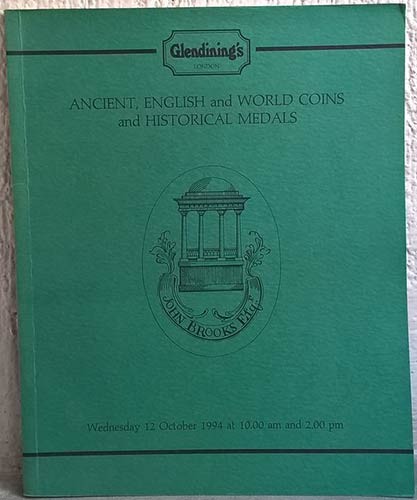 GLENDINING & Co. London, 12/10/1994. Ancient, English and world coins and histor...