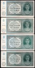 Bohemia & Moravia Lot of 4 Banknotes 1940
5 Korun 1940; P# 4