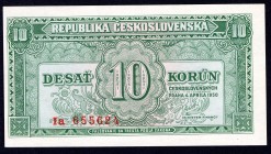 Czechoslovakia 10 Korun 1950
P# 69a; UNC