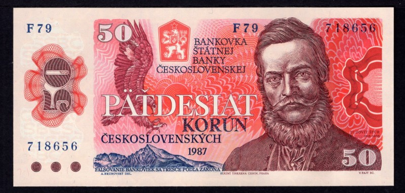 Czechoslovakia 50 Korun 1987
P# 96a; UNC