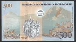 Armenia 500 Dram 2017 Commemorative
P# 60; UNC; FOLDER; "Noah's Ark"