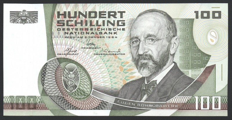 Austria 100 Shilling 1984
P# 150; № GC 75280 D; UNC