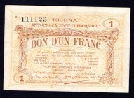 Belgium 1 Franc 1914
Serie A 111123; Tournai