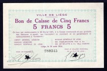 Belgium 5 Francs 1914
Ville de Liege