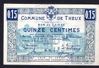 Belgium 15 Centimes 1915
Commune de Theux