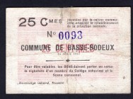 Belgium 25 Centimes 1915
Commune De Basse-Bodeux