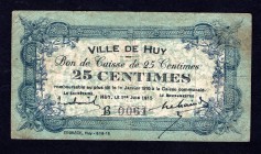 Belgium 25 Centimes 1915
Ville de Huy