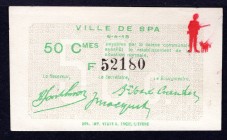 Belgium 50 Centimes 1915
Ville de Spa; F 52180