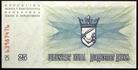 Bosnia and Herzegovina 25000 Dinara 1993
P# 54c; № CK63987476; UNC