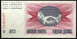 Bosnia and Herzegovina 50000 Dinara 1993
P# 55a; № AD51403429; UNC