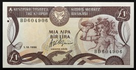 Cyprus 1 Pound 1996
P# 53e; № BD604906; UNC