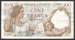 France 100 Francs 1940
P# 94