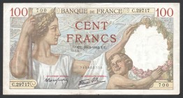 France 100 Francs 1942
P# 94