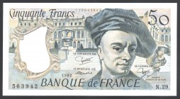 France 50 Francs 1982
P# 152b; UNC; "Quentin de La Tour"