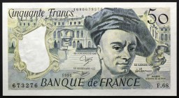 France 50 Francs 1991
P# 152e; № 1680673276; UNC