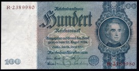 Germany 100 Reichsmark 1935
P# 183a; № R2389980; AUNC