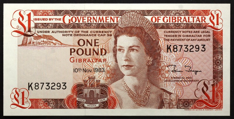 Gibraltar 1 Pound 1983
P# 20c; № K873293; UNC