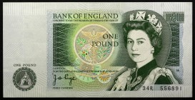 Great Britain 1 Pound 1978-80
P# 377a; № 34R-556891; UNC