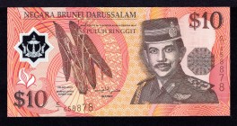 Brunei 10 Ringgit 1996
P# 24a; № C1-658878; UNC