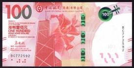 Hong Kong 100 Dollars 2018
P# New; UNC
