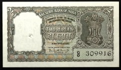 India 2 Rupees 1960
P# 31; № GO309916; UNC