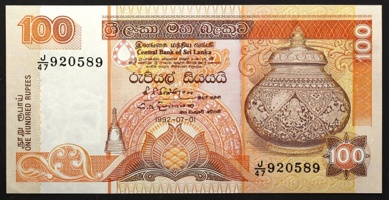 Sri Lanka 100 Rupees 1992
P# 105A; № J47-920589; UNC