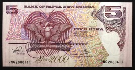 Papua New Guinea 5 Kina 2000 Commemorative
P# 19; № PNG2080411; UNC