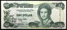 Bahamas 1 Dollar 1992
P# 51; № AP706130; UNC