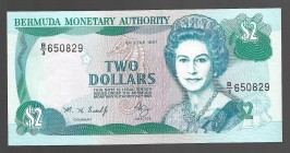 Bermuda 2 Dollars 1997
P# 40b; B/3 650829; UNC