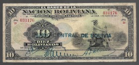 Bolivia 10 Bolivianos 1929
P# 114; 031176