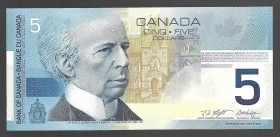 Canada 5 Dollars 2002
P# 101; AOE0469637; UNC