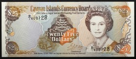 Cayman Islands 25 Dollars 1996
P# 19; № B1-600128; UNC