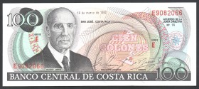 Costa Rica 100 Colones 1980
P# 248a; № E 9082066; UNC