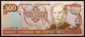 Costa Rica 500 Colones 1994
P# 262; № D18956810; UNC