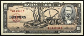 Cuba 10 Pesos 1960
P# 88c; № T014366A; UNC