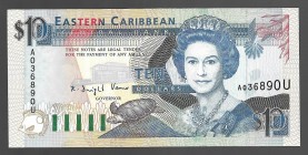East Caribbean States 10 Dollars 1993 Rare
P# 27; A036890U; UNC
