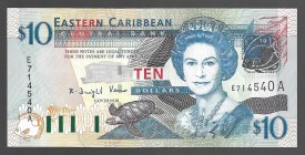 East Caribbean States 10 Dollars 2003
P# 43; E714540A; UNC
