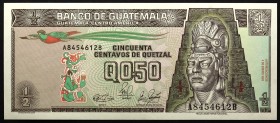 Guatemala 1/2 Quetzal 1989
P# 72; № A8454612B; UNC
