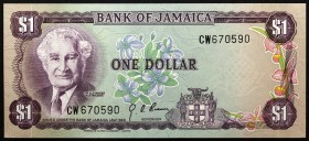 Jamaica 1 Dollar 1976
P# 59a; № CW670590; UNC