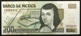 Mexico 200 Pesos 2000
P# 119; № Z9289232; AUNC